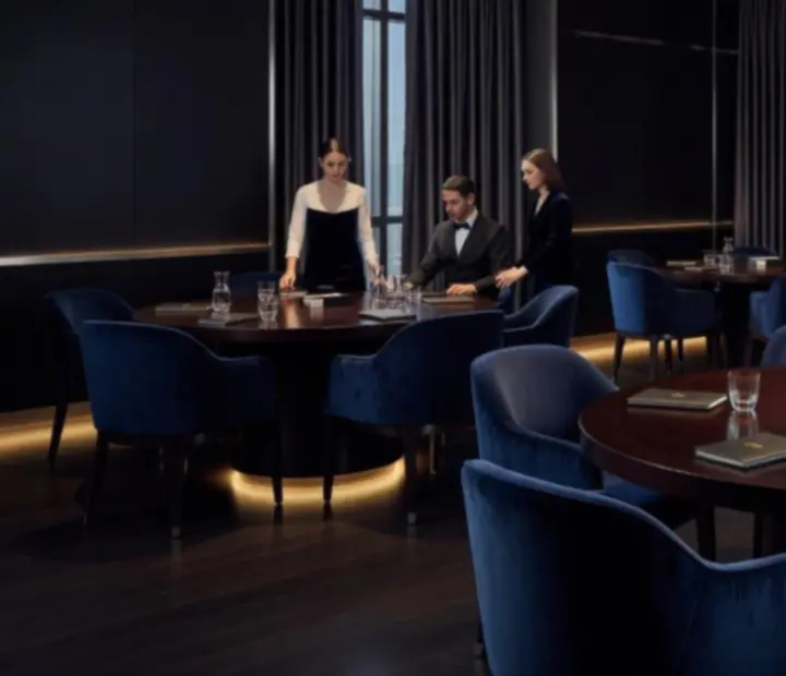 Eleganckie wnętrze korporacyjnego eventu pokerowego