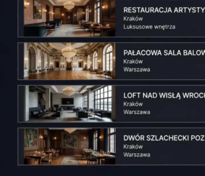 Eleganckie wnętrze luksusowego lokalu przygotowanego na wieczór pokerowy